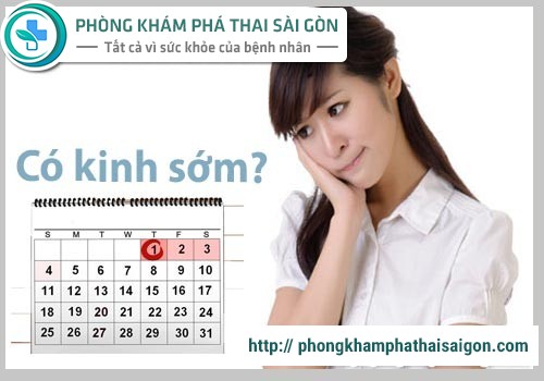 có kinh sớm 1 tuần